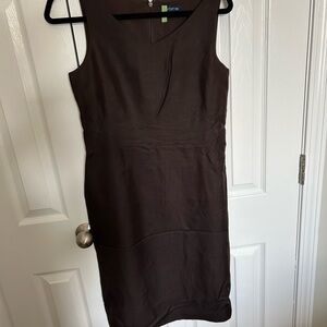 Ann Taylor Black Sleeveless V-Neck Sheath Dress